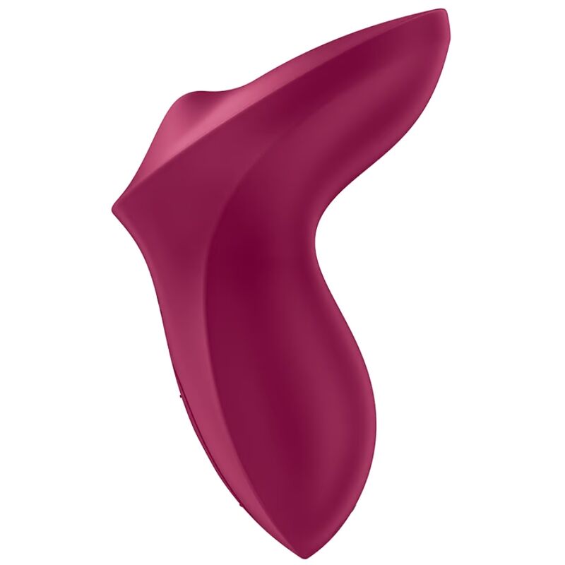 Vibratore da appoggio clitoride SATISFYER di colore fucsia, design ergonomico e superficie liscia per stimolazione intensa