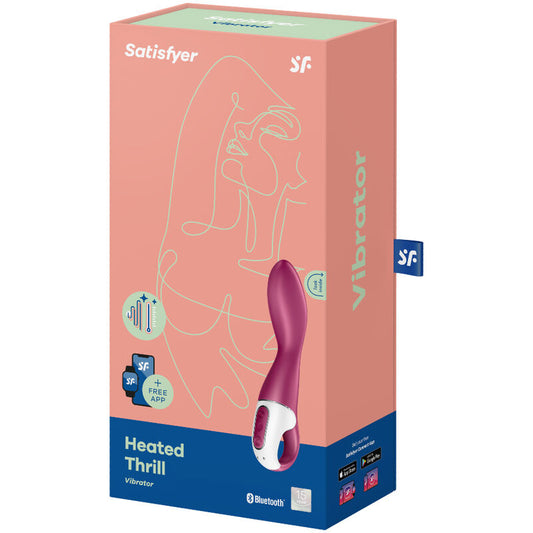 Vibratore G-spot riscaldato SATISFYER VIBRATOR con design ergonomico e superficie liscia per stimolazione intensa.