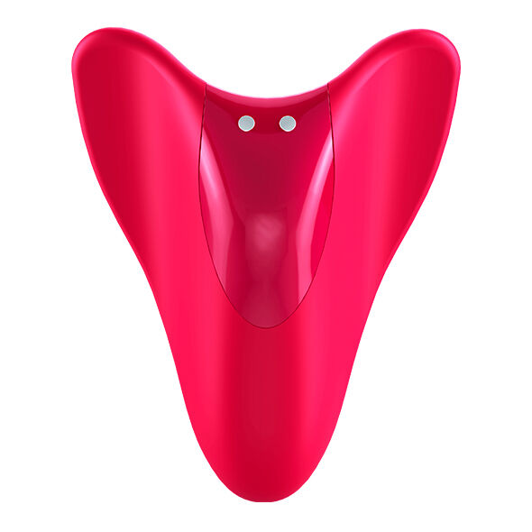 Vibratore High Fly Finger Fucsia di Satisfyer, design compatto e colorato, ideale per stimolazione precisa e piacevole.