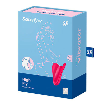 Vibratore High Fly Finger SATISFYER in colore fucsia, con design ergonomico e dettagliato, ideale per stimolazione precisa.