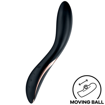 Vibratore Satisfyer Rolling Pleasure G-Spot, design ergonomico per stimolazione del punto G, in colori vivaci e dettagli curati.