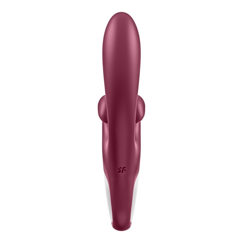 Vibratore Rabbit rosso SATISFYER Touch Me, design ergonomico e vibrante per stimolazioni intense e piacevoli.