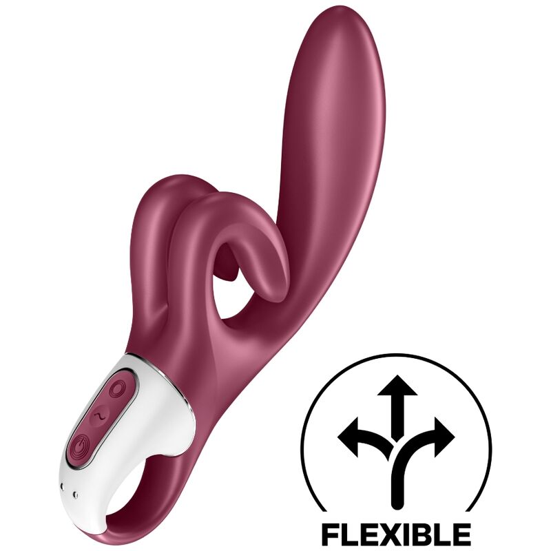 Vibratore Satisfyer Touch Me Rabbit Rosso, stimolatore con design ergonomico e dettagli rossi, ideale per piacere e relax.