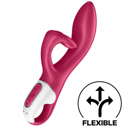 Vibratore Satisfyer Embrace Me G-Spot Berry rosso con design ergonomico e stimolatore per il punto G, marca Satisfyer.