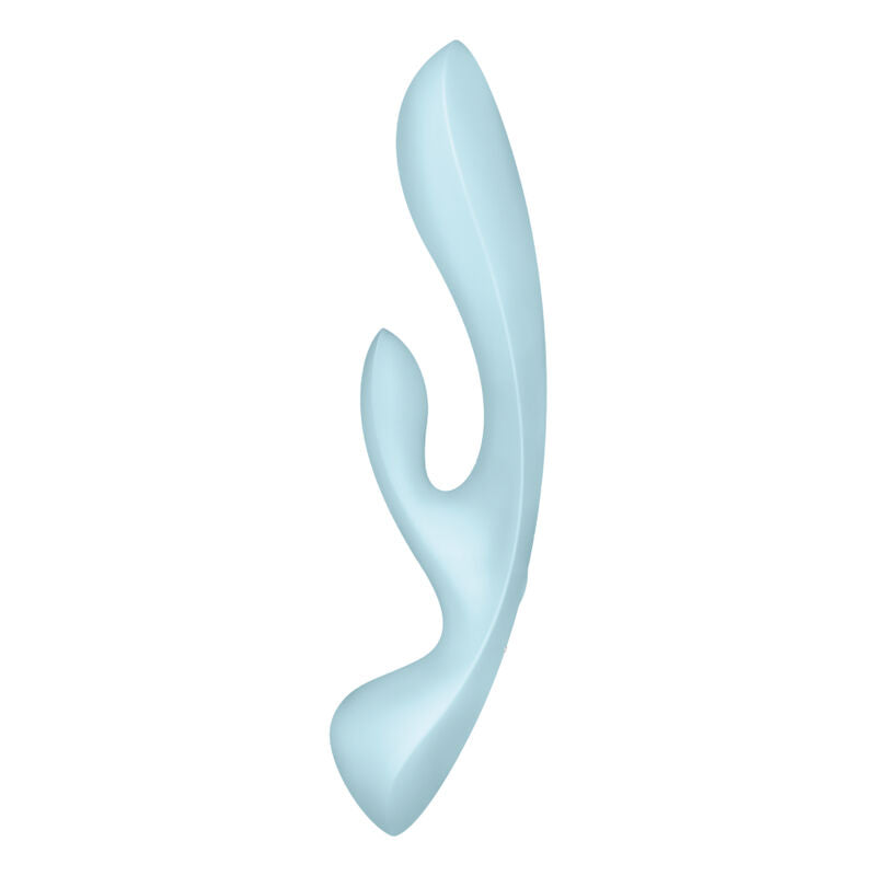 Vibratore Satisfyer Triple OH rosa, vibratore ibrido con tre modalità di vibrazione, design ergonomico e color rosa brillante.