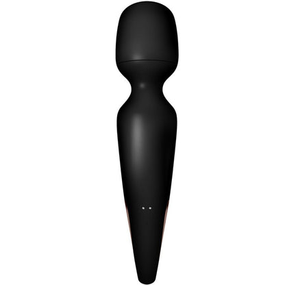 Massaggiatore vibrante SATISFYER WAND ERLAND nero, dispositivo di massaggi rilassante con design compatto e maneggevole.