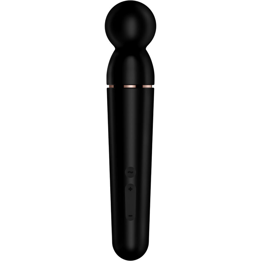 Massaggiatore vibratore SATISFYER WAND Planet Wand-ER Berry con design a forma di pianeta e colori vivaci.