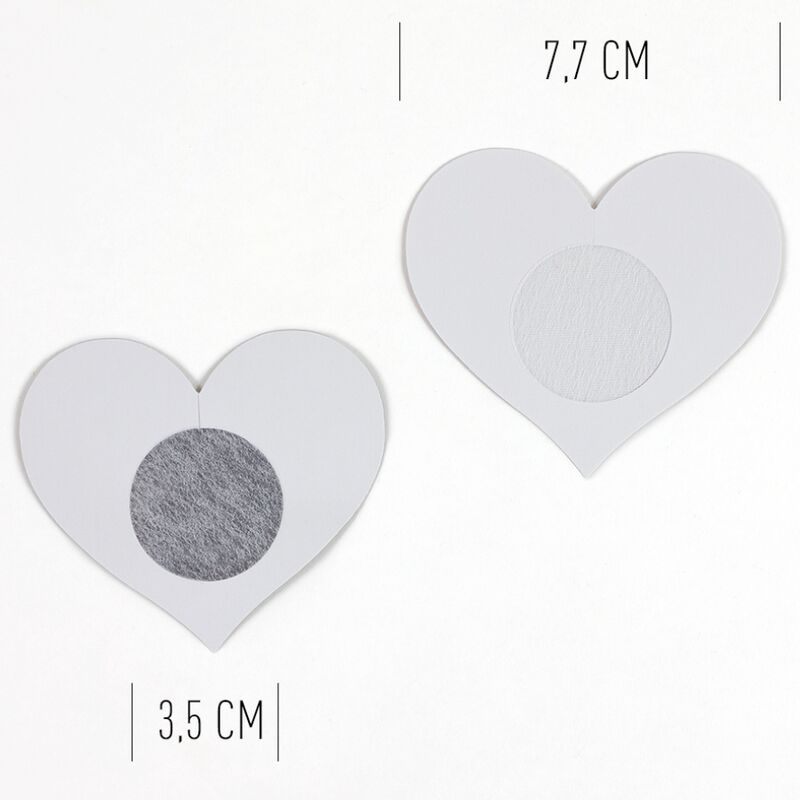Copri capezzoli a cuore SECRET PLAY WOW TETTE! 100% Fetish, copri capezzoli sexy e decorativi, ideale per giochi di ruolo e intimità