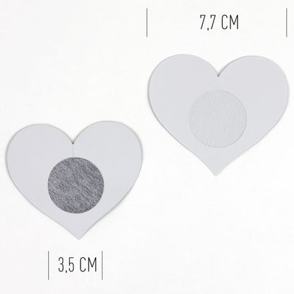 Copri capezzoli a cuore SECRET PLAY WOW TETTE! 100% Fetish, copri capezzoli sexy e decorativi, ideale per giochi di ruolo e intimità