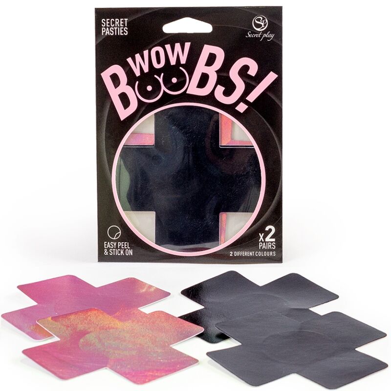 Coprenti per capezzoli SECRET PLAY WOW TETTE! di SECRETPLAY 100% FETISH, con design decorativo e dettagli sexy.