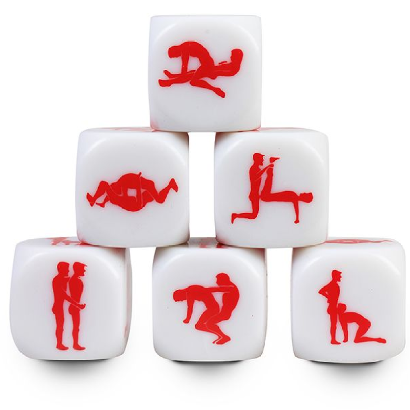 Dadi Kamasutra gay SECRETPLAY 25 mm, gioco di ruolo con dadi di plastica colorata per adulti, marca SECRETPLAY 100% GAMES