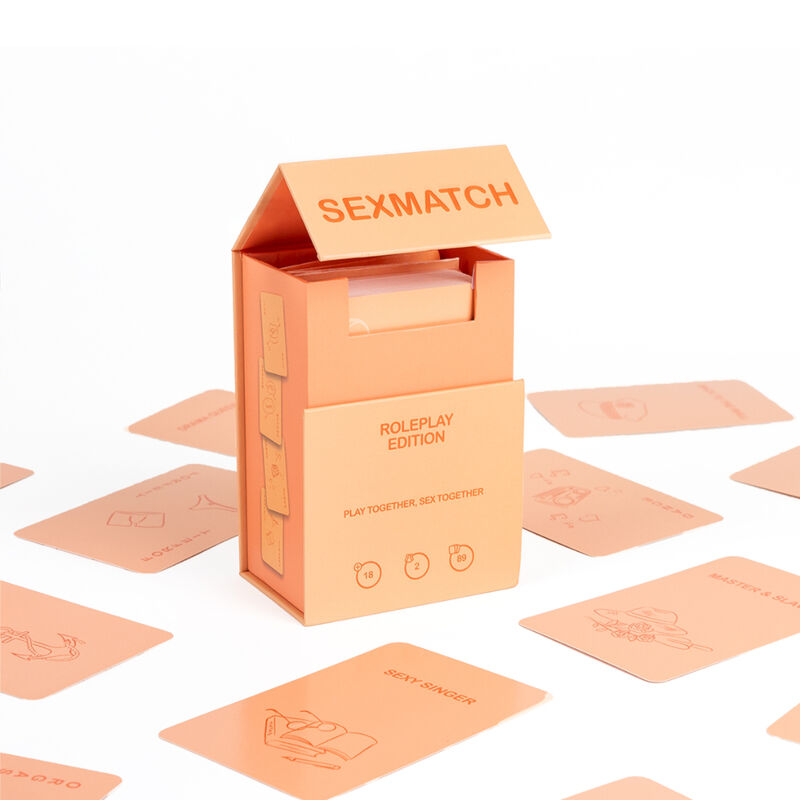 Gioco di ruolo SECRETPLAY Sexmatch Edition di SECRETPLAY 100% GAMES, confezione con dettagli del prodotto e logo sulla scatola