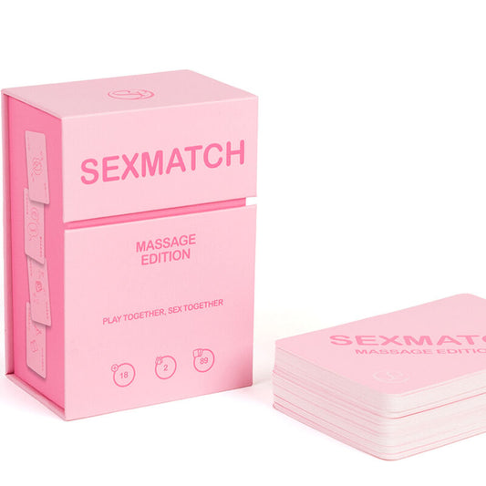 Gioco SECRETPLAY Edizione Massaggio SEXMATCH, set di giochi erotici e massaggi per coppie, con immagini e istruzioni dettagliate