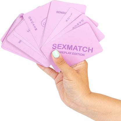 Gioco SECRETPLAY SEXMATCH, edizione preliminare, con scatola e cartellini, prodotto per adulti e giochi di coppia.