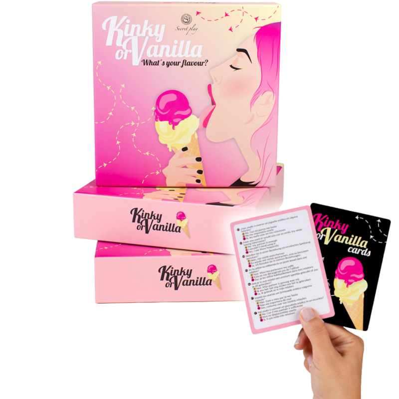 Gioco SECRETPLAY Kinky o Vanilla, gioco erotico con design attraente, per adulti, marca SECRETPLAY 100% GAMES