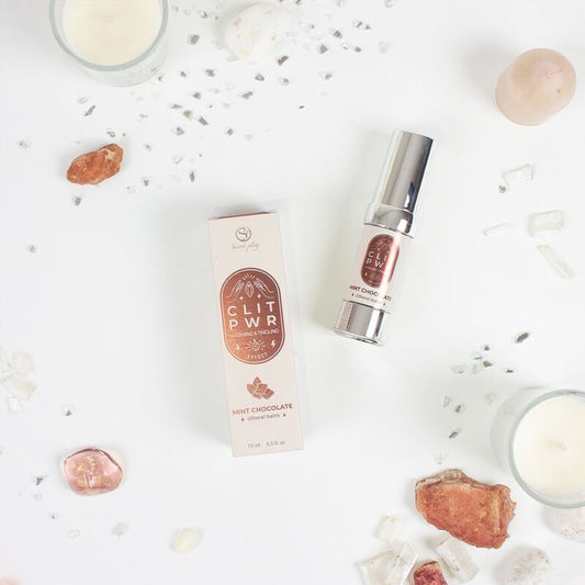 Balsamo clitoride SECRET PLAY CLIT PWR con menta e cioccolato, crema stimolante per il piacere intimo, prodotto SECRETPLAY COSMETIC