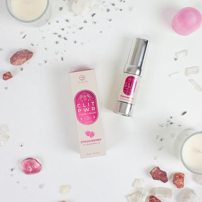 Balsamo per clitoride SECRET PLAY CLIT PWR alla fragola, prodotto cosmetico di SECRETPLAY COSMETIC, con fragranza fruttata.