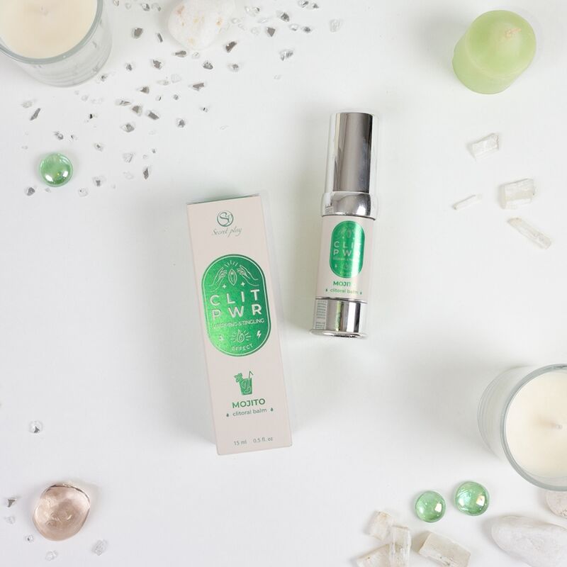 Balsamo clitoride Secret Play Clit Pwr Mojito di SecretPlay Cosmetic, crema stimolante con aroma di mojito, in tubo da 10 ml