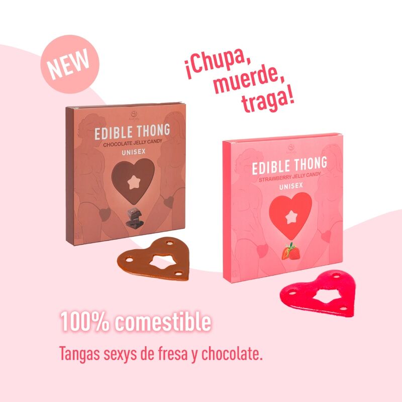 Perizoma gommosa al cioccolato di SECRETPLAY COSMETIC, intimo femminile con dettagli in gomma e stile sensuale