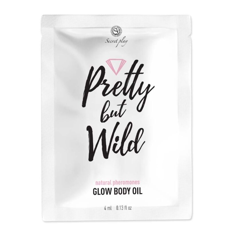 Bustina di olio per il corpo SECRETPLAY BELLA MA SELVAGGIA, confezione con olio idratante e nutriente per la pelle.