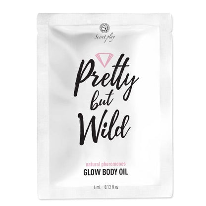 Bustina di olio per il corpo SECRETPLAY BELLA MA SELVAGGIA, confezione con olio idratante e nutriente per la pelle.