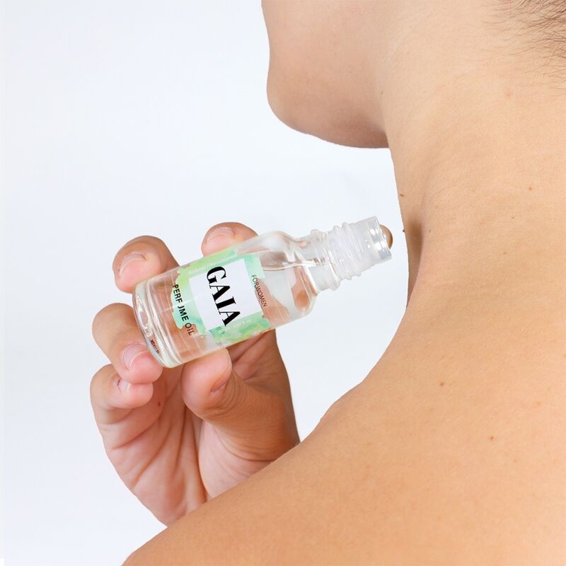 Profumo naturale feromoni Gaia di SECRETPLAY COSMETIC, olio per donna da 20 ml, con fragranza delicata e femminile.