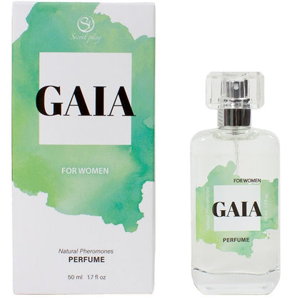Spray per profumo naturale Gaia di SECRETPLAY COSMETIC, con feromoni, flacone da 50 ml, ideale per donna