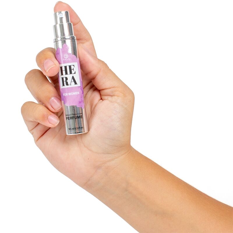 Profumo naturale con feromoni SECRETPLAY HERA per donna, formato da viaggio da 10 ml, bottiglia compatta e elegante.