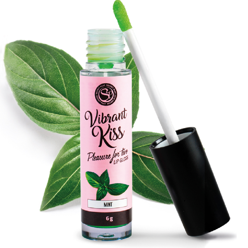 Lacca labbra SECRETPLAY VIBRANT KISS Menta con finitura lucida, applicatore e confezione elegante, per un sorriso brillante e fresco.