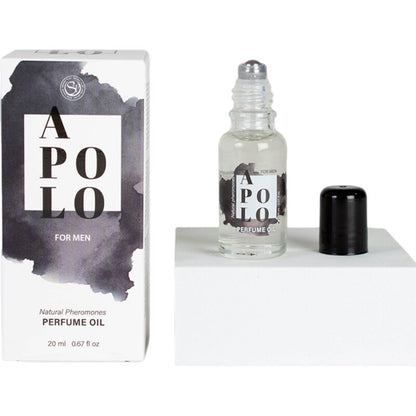 Olio profumo ai feromoni naturali SECRETPLAY Apolo da 20 ml, flacone elegante con etichetta, ideale per la cura personale