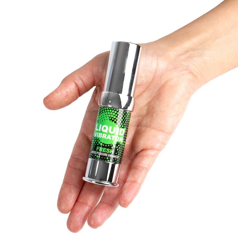 Vibratore liquido Fresh di SECRETPLAY COSMETIC, stimolatore e intensificatore del piacere, confezione da 15 ml.