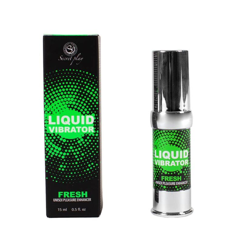 Vibratore liquido Fresh di SECRETPLAY COSMETIC, stimolatore e intensificatore del piacere, flacone da 15 ml, prodotto per il benessere intimo.