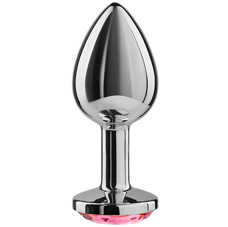 Plug anale fucsia SECRETPLAY TOYS, lunghezza di 8 cm, con design ergonomico, in silicone morbido e sicuro per il comfort.