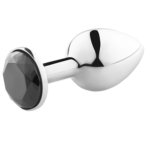Plug anale nero SECRETPLAY TOYS, forma compatta e liscia, ideale per stimolazione anale in silicone di alta qualità.