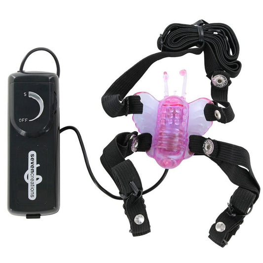 Stimolatore di farfalla SEVEN CREATIONS con vibrazione, dispositivo di piacere e stimolazione sensoriale.