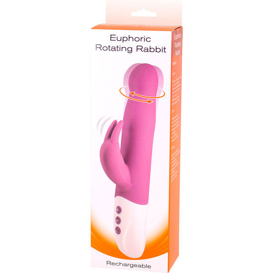 Vibratore Euphoria Bunny SEVEN CREATIONS con rotazione lilla, design ergonomico e stimolante, per piacere e benessere.
