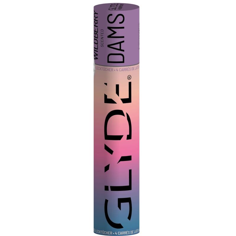 Dams laminas lattice SHEER GLYDE per sesso orale più selvatico, trasparente e sicuro, con design elastico e resistente.