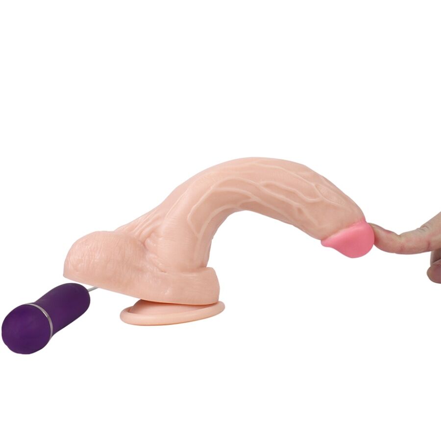 Dildo vibratore Holy Dragon di SHEQU, lunghezza 20,5 cm, con telecomando, design dettagliato e colori vivaci.