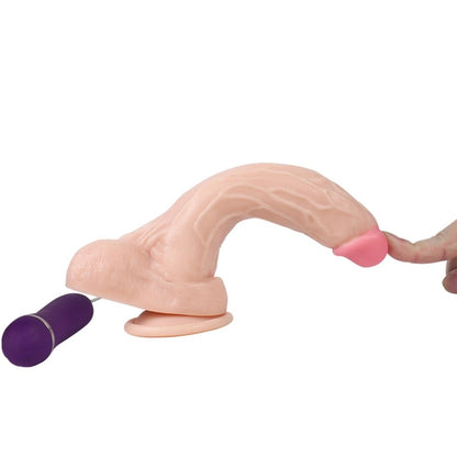 Dildo vibratore Holy Dragon di SHEQU, lunghezza 20,5 cm, con telecomando, design dettagliato e colori vivaci.