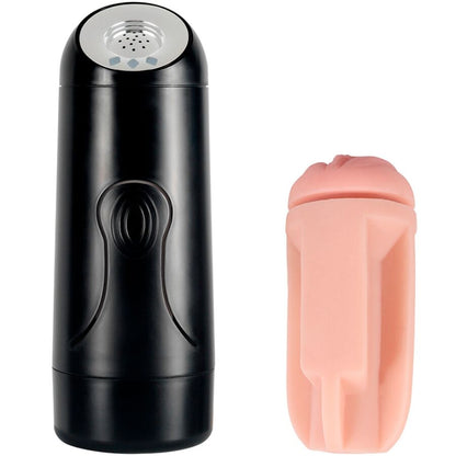 Masturbatore femminile SHEQU FANNY con vibrazione, dettaglio interno realistico e superficie morbida in silicone rosa