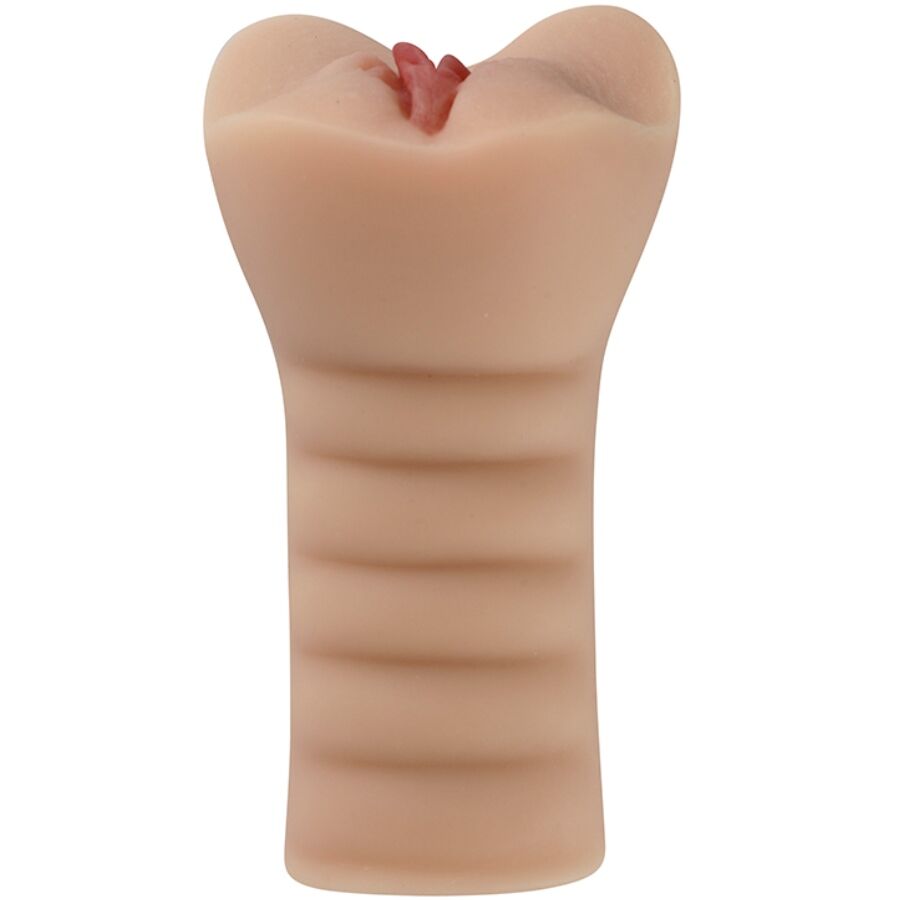 Masturbatore della vagina Maud di SHEQU, dispositivo in silicone con dettagli realistici, per piacere e stimolazione personale.