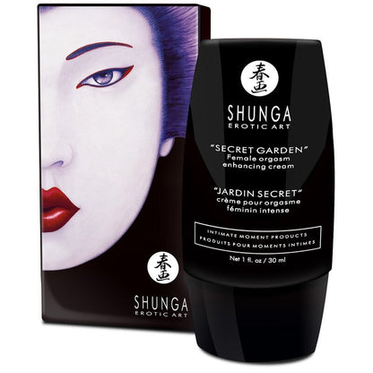 Crema intensa per orgasmo femminile Shunga Giardino Segreto, prodotto afrodisiaco di Shunga Aphrodisiacs con confezione elegante