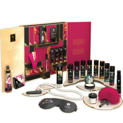 Calendario esclusivo dei desideri per il 25° anniversario di SHUNGA KITS, con design elegante e dettagli artistici.