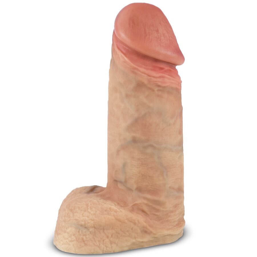 Pene realistico in silicone SILEXD Modello 1 Xtreme Premium, lungo 28 cm, dettagliato e morbido, con texture realistica.