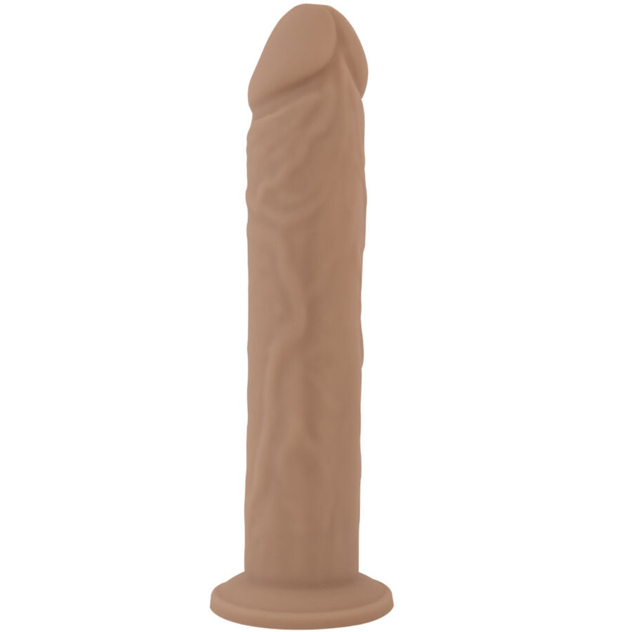 Pene realistico in silicone liquido SILEXD, modello 9, lunghezza 22,8 cm, con dettagli realistici e texture morbida.