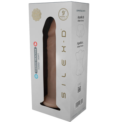 Penis realistico in silicone liquido da 22,8 cm del brand SILEXD, modello con dettagli realistici e morbidi.