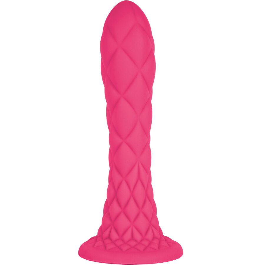 Dildo da sogno SILEXD Fantasy in silicone liquido termoreattivo viola, 18,5 cm, con dettagli realistici e design elegante.