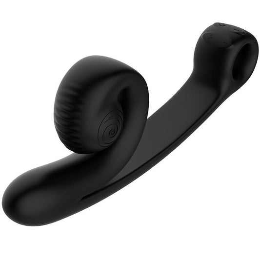 Vibratore curvo nero SNAIL VIBE con design ergonomico, visibile in questa immagine.