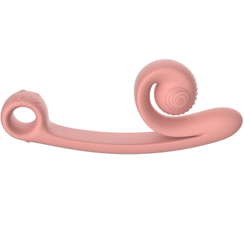 Vibratore a forma di lumaca SNAIL VIBE colore rosa con curva ergonomica, ideale per stimolazione e piacere.