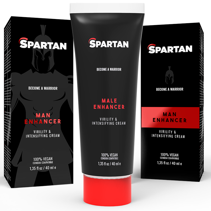 Gel di coppia Spartan, crema virilità e insensificante, confezione con due tubi, senza parabeni, 100% vegan, efficace e naturale